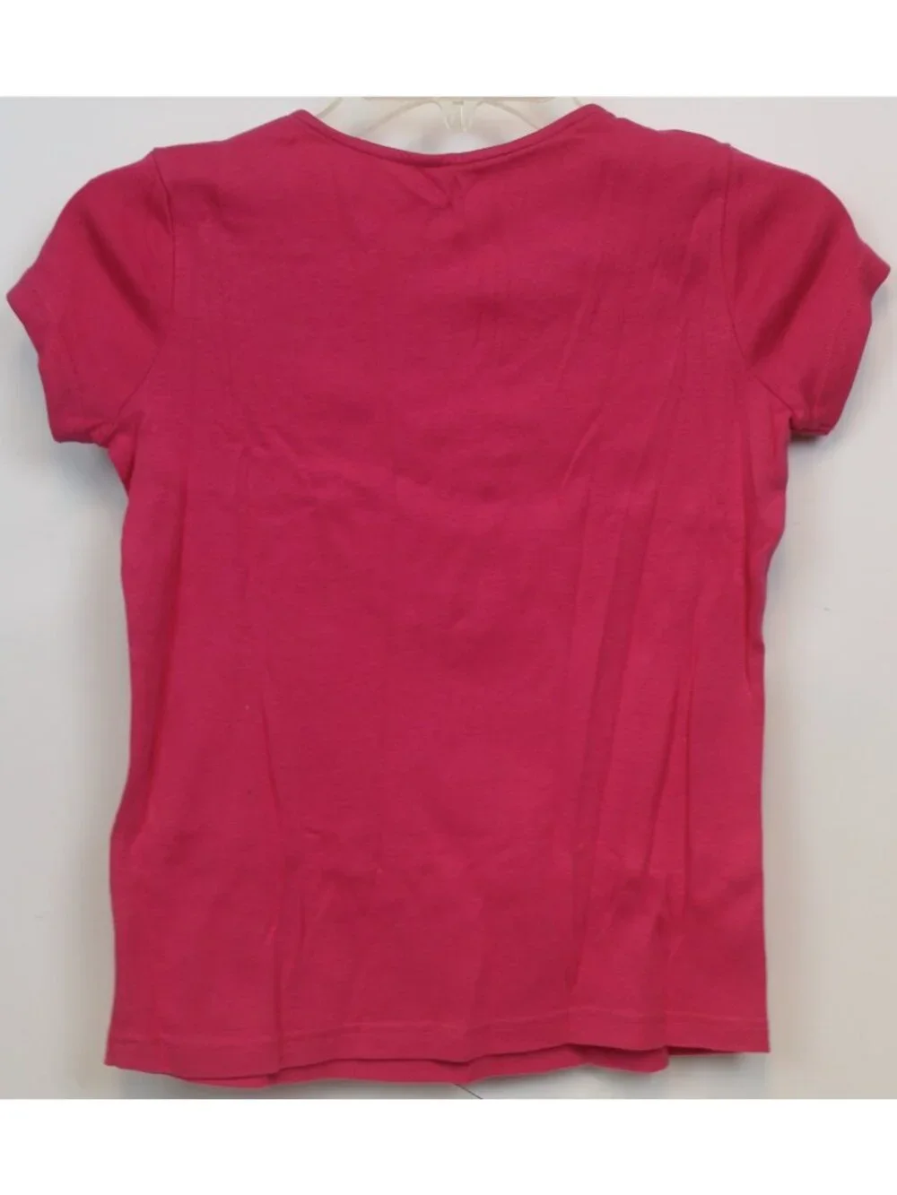 2009 Gymboree Pretty Lady Pink TShirt Shirred Neckline Solid Basic Tee sz 12